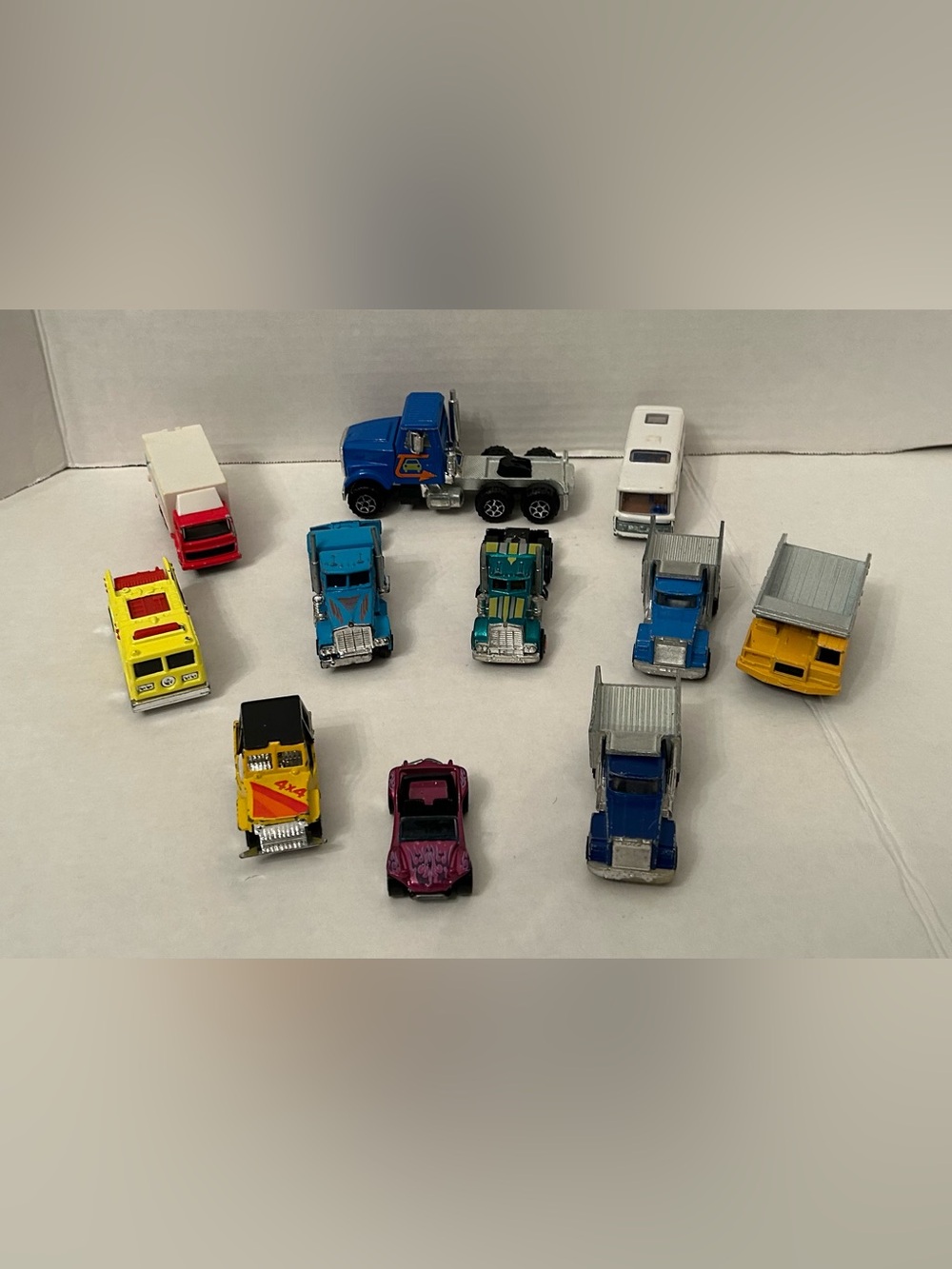 Die-Cast Toy Truck and Car Set - Assorted Colors